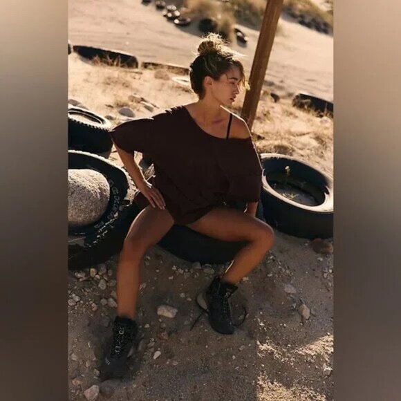 Free People Pants - Free People Movement Hot Shot Tee Romper NWOT